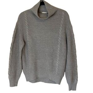 Aritzia Wilfred Women's Grey Wool Mock Neck- Size Small